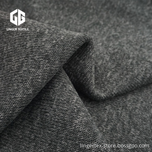 Polyester Sweater Hacci Fabric With One Side Brushed